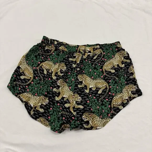 PrintFresh Medium Eco Satin Sweet Dreams Shorts Bagheera Ink Black PJ Shorts - Picture 8 of 8